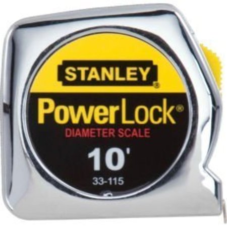 Stanley Stanley 33-115 PowerLock® 1/4"x10' Pocket Tape Rule W/Diameter Scale 33-115